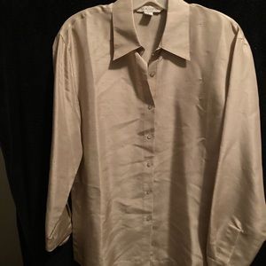 Silk blouse gold size 8